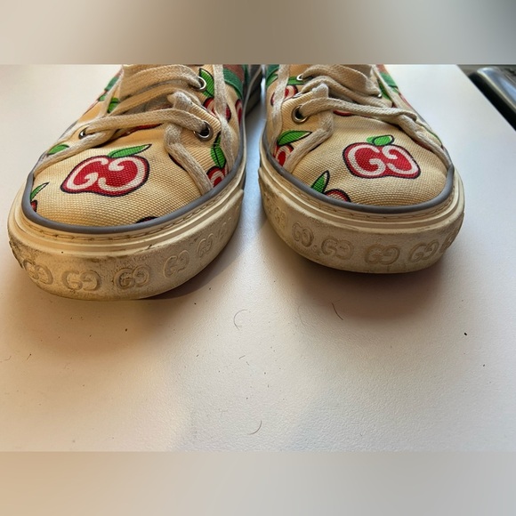 Gucci Tennis 1977 GG Apple Print Trainer Sneakers Size 10 / IT 40 - Picture 12 of 12